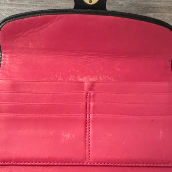 Vintage Coach Legacy Wallet Black Leather With Gold Hardware - Picture 5 of 8